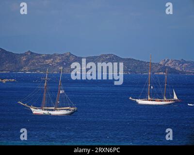 Voilier historique à Palau, Sardaigne, Italie, été 2023 Banque D'Images