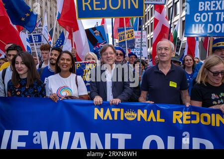 National Re-Join March, Londres 23 septembre 2023. Banque D'Images