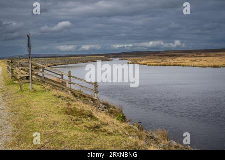 23.09.23 Littleborough, Lancashire, Royaume-Uni. White Holme res sur Pennine Way en direction de stoodley Pike Banque D'Images