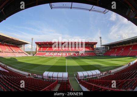 Vue générale d'Oakwell lors du match du trophée EFL Barnsley vs Manchester City U21 à Oakwell, Barnsley, Royaume-Uni, le 26 septembre 2023 (photo Alfie Cosgrove/News Images) Banque D'Images