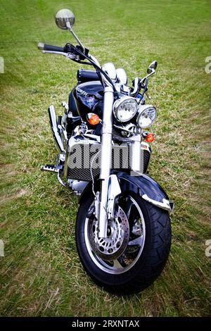 La moto Triumph Rocket III est en démonstration à la Hop Farm Près de Paddock Wood Kent Banque D'Images