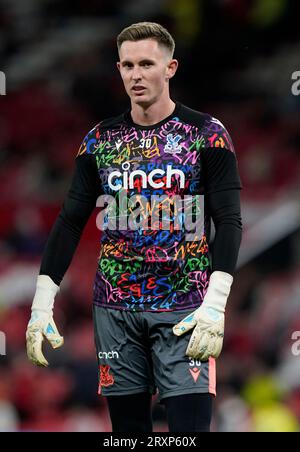 MANCHESTER, ROYAUME-UNI. 26 septembre 2023. Dean Henderson de Crystal Palace lors du match de la Carabao Cup à OLD TRAFFORD, MANCHESTER. Le crédit photo devrait se lire : Andrew Yates/Sportimage crédit : Sportimage Ltd/Alamy Live News Banque D'Images