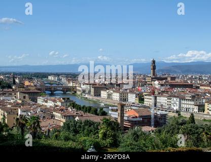 Florence, vue depuis San Miniato al Monte Banque D'Images
