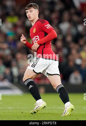 MANCHESTER, ROYAUME-UNI. 26 septembre 2023. Daniel Gore de Manchester United lors du match de la Carabao Cup à OLD TRAFFORD, MANCHESTER. Le crédit photo devrait se lire : Andrew Yates/Sportimage crédit : Sportimage Ltd/Alamy Live News Banque D'Images