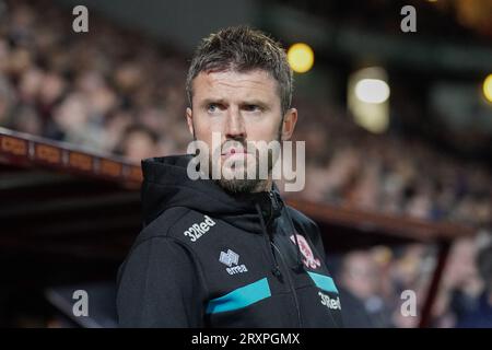 Bradford, Royaume-Uni. 26 septembre 2023. Michael Carrick, Manager de Middlesbrough, lors du match de la Bradford City AFC v Middlesbrough FC Carabao Cup, Round 3 à l'Université de Bradford Stadium, Bradford, Royaume-Uni, le 26 septembre 2023 Credit : Every second Media/Alamy Live News Banque D'Images