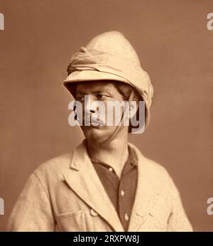 1880 c., Londres, GRANDE-BRETAGNE : le britannique Sir Henry Morton STANLEY ( 1840 - 1904 ) . l'explorateur africain et journaliste reporter , a trouvé David Livingstone au lac Tanganica ( 1871 ). Photo E. Moses & son ( 1870 - 1885 ). - HISTOIRE - FOTO STORICHE - Congo - ESPLORATORE - esplorazioni - EXPLORATIONS AFRICAINES - COLONIALISMO - divisa uniforme COLONIALE - COLONIALISME - uniforme colonial - baffi - moustache - GRAND BRETAGNA - GÉOGRAPHIE - GEOGRAFIA - Nobili inglesi - nobiltà inglese - noblesse -- Archivio GBB Banque D'Images