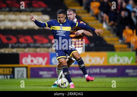 Bradford, Royaume-Uni. 26 septembre 2023. L'attaquant Samuel Silvera (18) lors de la coupe de Carabao de Bradford City AFC contre Middlesbrough FC, Round 3 match à l'Université de Bradford Stadium, Bradford, Royaume-Uni le 26 septembre 2023 Credit : Every second Media/Alamy Live News Banque D'Images