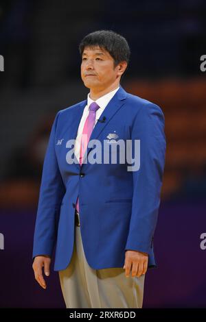 Hangzhou, Chine. 26 septembre 2023. Yoshiharu Makishi Judo : au gymnase Xiaoshan Linpu pendant les Jeux asiatiques de Hangzhou en Chine en 2022. Crédit : AFLO SPORT/Alamy Live News Banque D'Images