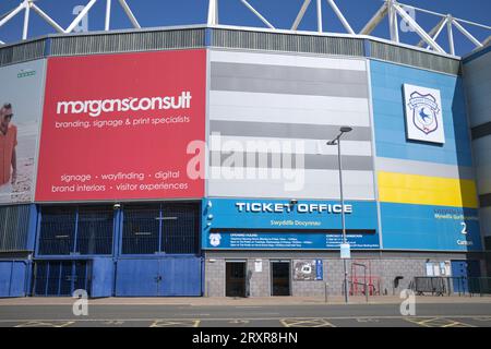 Billetterie du Cardiff City Stadium à Cardiff South Wa;es UK Banque D'Images