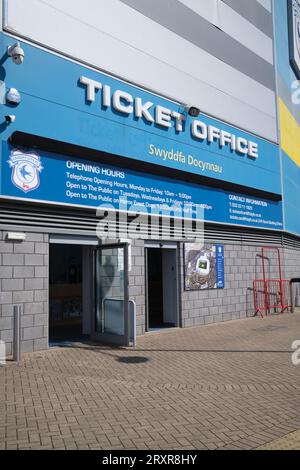 Billetterie du Cardiff City Stadium à Cardiff South Wa;es UK Banque D'Images