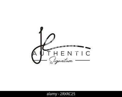 Je Signature logo Template Vector. Illustration de Vecteur