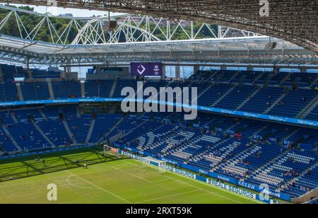 Donostia (San Sebastian), Espagne - 08 19 2023 : tribunes du stade Reale Arena lors du match entre la Real Sociedad et les Celtas de V. Banque D'Images