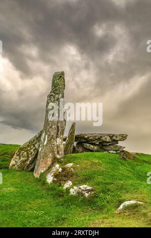 Cairn Holy II cairn néolithique à chambre à Carsluith près de Newton Stewart en Galloway en Écosse. Banque D'Images