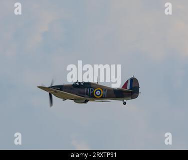 Hawker Hurricane Mk1 R4118 au Battle of Britain Air Show de 2023 à l'IWM Duxford Banque D'Images