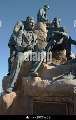 Statue de Steinbeck, Cannery Row, Monterey, Californie, États-Unis d'Amérique, Amérique du Nord Banque D'Images