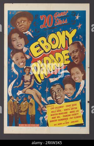 Affiche pour Ebony Parade 1947 Banque D'Images