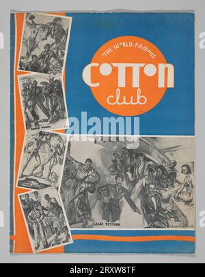 Programme / Menu du Cotton Club 1938 Banque D'Images