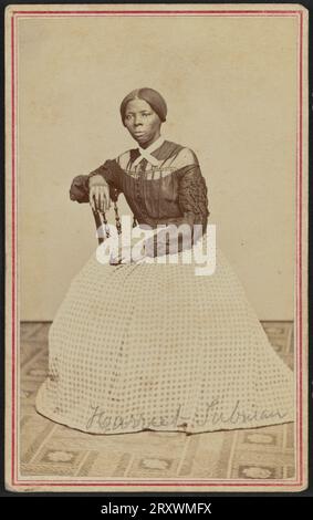 Portrait carte de visite de Harriet Tubman 1868-1869 Banque D'Images