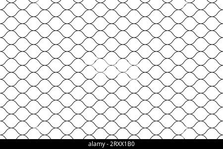 Filet de pêche sans couture. Football et grilles de football en maille. Texture de filet de poisson. Panier de basket-ball et motif de filet de hockey. Texture Sportswear. Maillon de chaîne Illustration de Vecteur