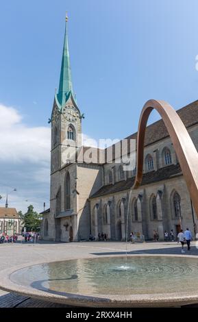 Église Fraumünster (Kirche Fraumünster), Münsterhof, Altstadt (vieille ville), ville de Zürich, Zürich, Suisse Banque D'Images