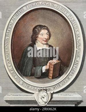 Pierre Nicole théologien, moraliste, logicien et controversé français, né le 19 octobre 1625 à Chartres et mort le 16 novembre 1695 à Paris. Il est considéré comme l'un des principaux auteurs jansénistes. Banque D'Images