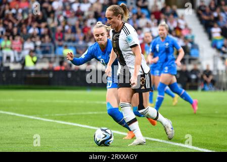 Sydney Lohmann (Deutschland), 2. Spieltag UEFA Womens Nations League, Deutschland gegen Island Am 26. Septembre 2023 im Vonovia-Ruhrstadion, Bochum. Stand 4:0 vor 14,998 Zuschauern. Banque D'Images