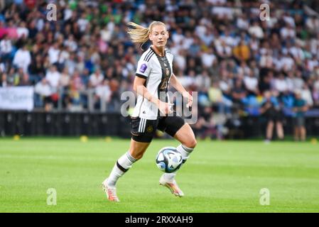 Sarai Linder (Deutschland), 2. Spieltag UEFA Womens Nations League, Deutschland gegen Island Am 26. Septembre 2023 im Vonovia-Ruhrstadion, Bochum. Stand 4:0 vor 14,998 Zuschauern. Banque D'Images