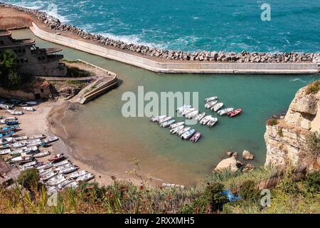 Pizzo Calabro, belle ville côtière en Calabre, dans le sud de l'Italie. Vacances d'été italiennes Banque D'Images