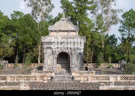 Tombe de l'empereur Dong Khanh, Huế, Vietnam Banque D'Images