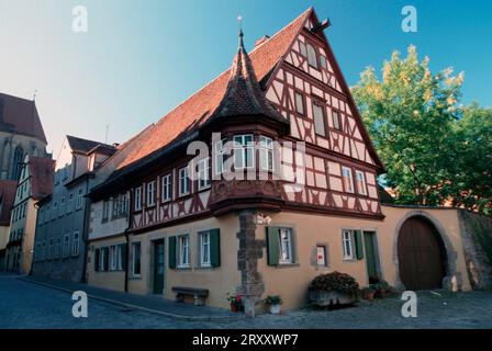 Ancienne partie de Rothenburg, Bavière, Allemagne Banque D'Images