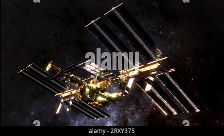 La Station spatiale internationale (ISS) est une station spatiale, ou ...