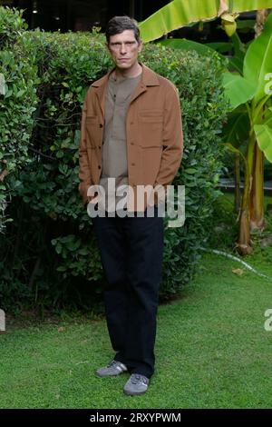 Matteo Martari assiste au photocall de la deuxième saison de la série Rai Cuori2 au centre Rai Viale Mazzini. Banque D'Images