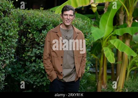 Matteo Martari assiste au photocall de la deuxième saison de la série Rai Cuori2 au centre Rai Viale Mazzini. Banque D'Images