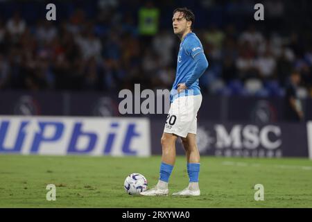 Piotr Zielinski, milieu de terrain polonais de SSC Napoli, lors du match de football Serie A entre SSC Napoli et Udinese Calcio au stade Diego Armando Maradona de Naples le 27 septembre 2023. Banque D'Images