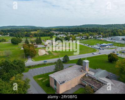 Image de drone sur le chantier. Banque D'Images