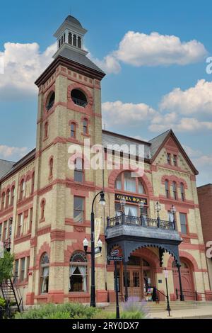 Woodstock, Illinois, États-Unis. Le célèbre Opéra de Woodstock est un lieu historique pour les arts de la scène qui a été construit en 1889. Banque D'Images