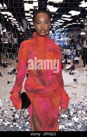 Le client assiste à la piste printemps/été 2024 d'ACNE STUDIOS pendant la Fashion week de Paris le 2023 septembre - Paris ; France 27/09/2023 Banque D'Images