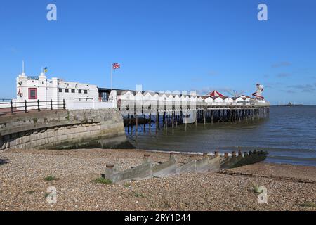 Pier, Central Parade, Herne Bay, Kent, Angleterre, grande-Bretagne, Royaume-Uni, Royaume-Uni, Europe Banque D'Images