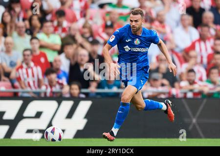 Borja Mayoral de Getafe CF lors du match de LaLiga EA Sports entre l'Athletic Bilbao et Getafe CF à l'Estadio de San Mames le 27 septembre 2023 à Bi Banque D'Images