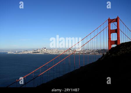 Golden Gate Bridge à San Francisco, USA Banque D'Images