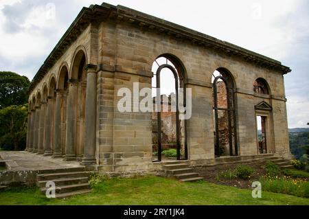 Bâtiments abandonnés à Gibside Old Hall. Newcastle upon Tyne, Royaume-Uni Banque D'Images