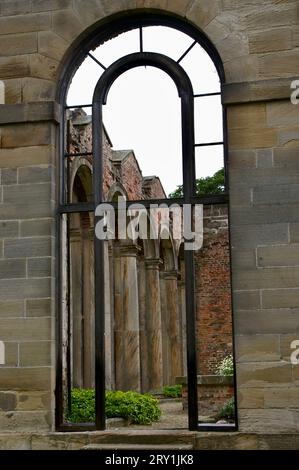 Bâtiments abandonnés à Gibside Old Hall. Newcastle upon Tyne, Royaume-Uni Banque D'Images