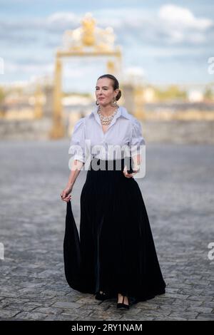 Carole bouquet au banquet d'État au château de Versailles, près de Paris, France, le 20 septembre 2023, le premier jour d'une visite d'État en France. Photo Eliot Blondet/ABACAPRESS.COM Banque D'Images