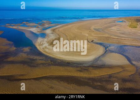 France, Manche, Cotentin. Agon-Coutainville, la pointe d'Agon Banque D'Images