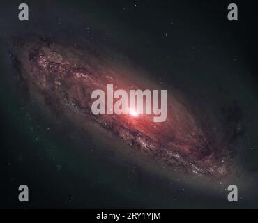 Spiral Galaxy M90 NGC 4569 dans la constellation de la Vierge. Banque D'Images