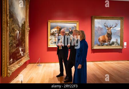 Vues de la nouvelle aile de la National Gallery of Scotland à Édimbourg, Écosse, Royaume-Uni Banque D'Images