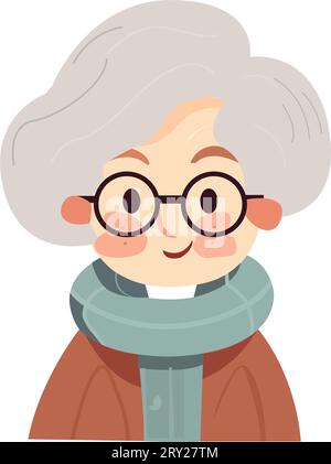 Grand-mère Vector PNG Illustration de Vecteur