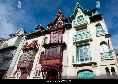 Architecture à Mers-les-bains, Picardie, France Banque D'Images