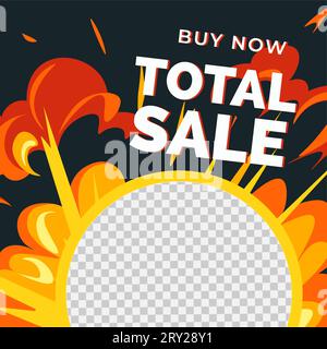 Achetez maintenant à la vente totale, remises et liquidation Illustration de Vecteur