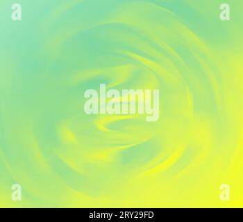 Fond abstrait avec des formes floues et dynamiques en vert clair et jaune vif. Arrière-plan multicolore vibrant avec espace de copie. Banque D'Images